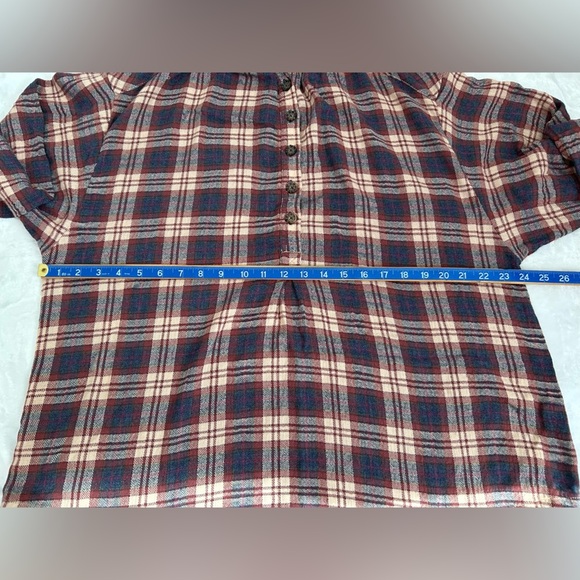 Free People Northern Bound Plaid Blouse - Picture 7 of 8